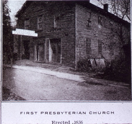 Old Presbyterian Church where Second Baptist Met. Pearson Street. Ypsilanti Historical Society.