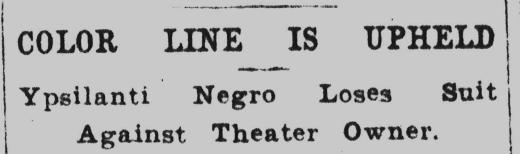 July, 1914 case against the Forum Theater owner AM Renne's segregated seating.